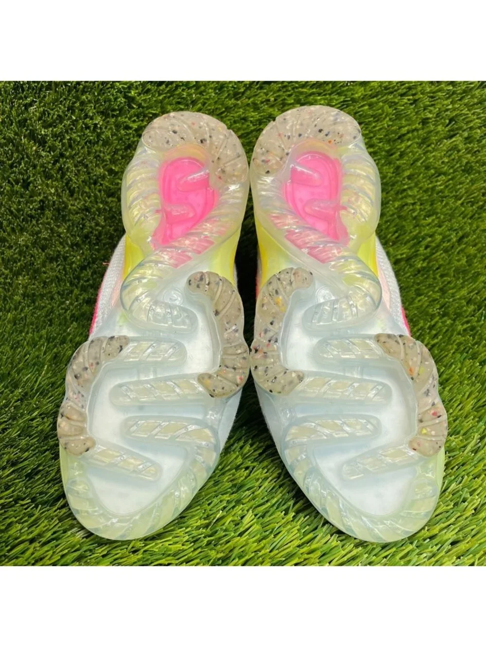 Nike Air Vapormax 2021 Flyknit Womens Size 8 Gray Pink Athletic Shoes Sneakers